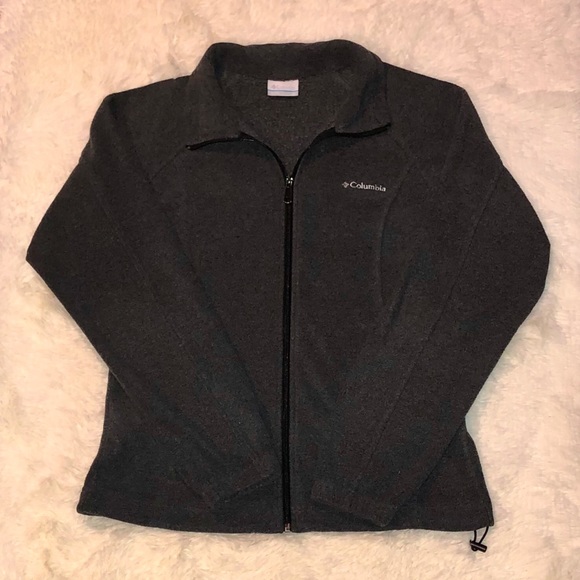 COLUMBIA—WOMENS’S DARK GRAY BENTON SPRING’S ZIP FLEECE JACKET!! EUC/NICE… - Picture 3 of 7